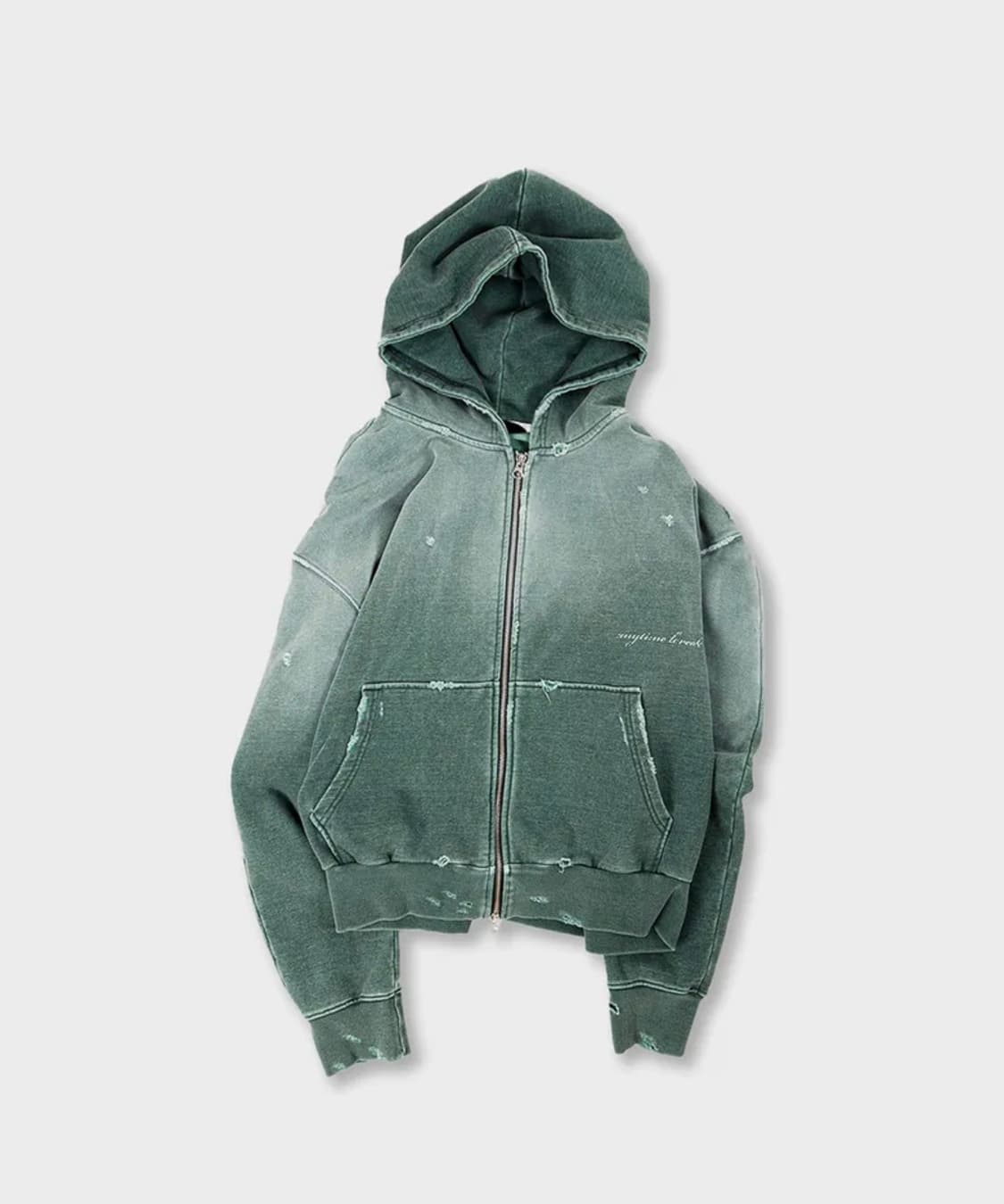 [M] 애니타임로릭 후드집업 그린 새상품 상품이미지1