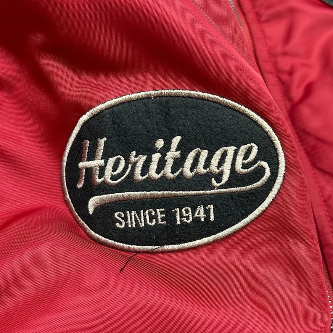 지프 스피릿 레드 MA-1 항공 점퍼 S 상품이미지7