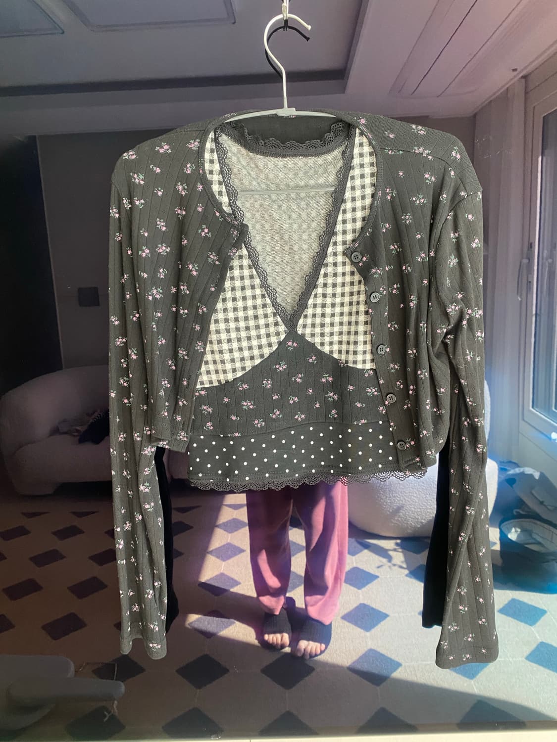 [ Vintage ] 나시 가디건 set 상품이미지1