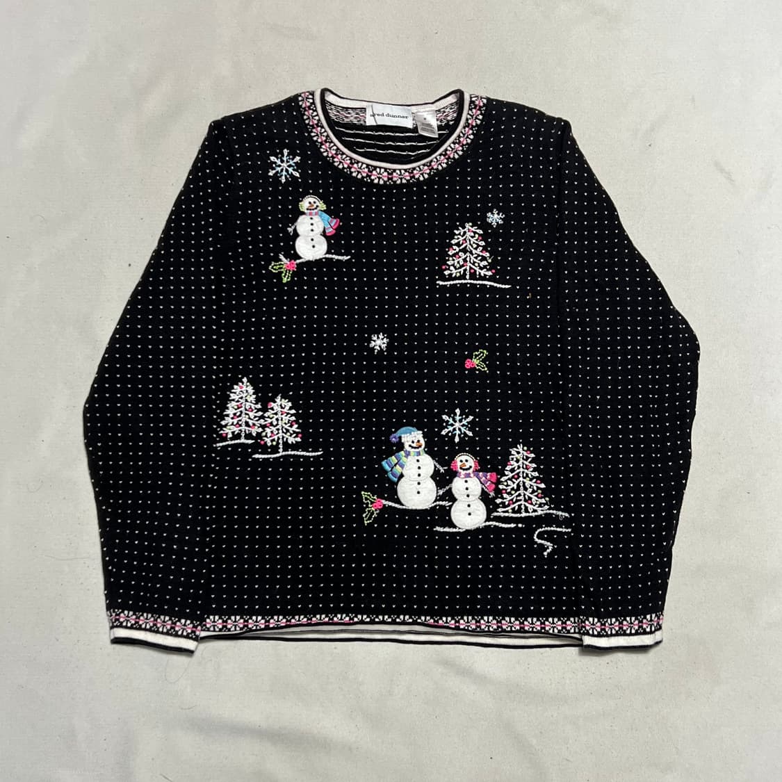 M 알프레드 더너 블랙 크리스마스 크루넥 니트 상품이미지2