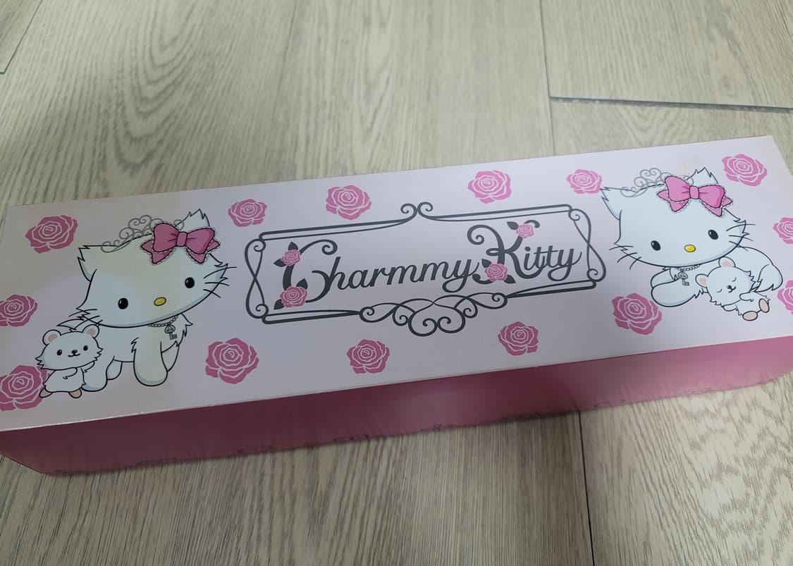 산리오 2005 챠미키티 장미 유리컵 슈가 고전키티 빈티지 챠미 헬로키티 상품이미지2