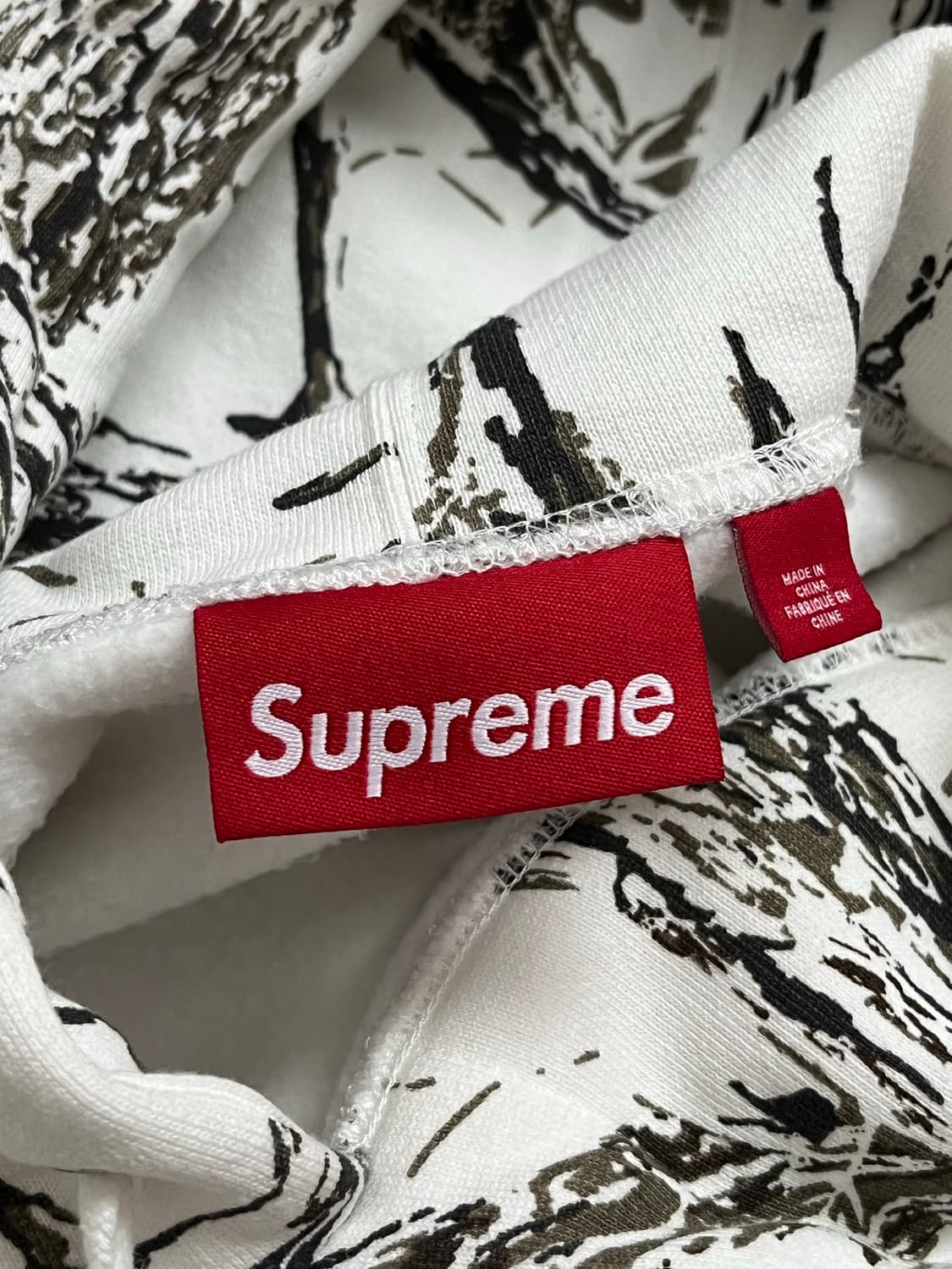 Supreme Small Box Hooded Sweatshirt Snow 상품이미지3