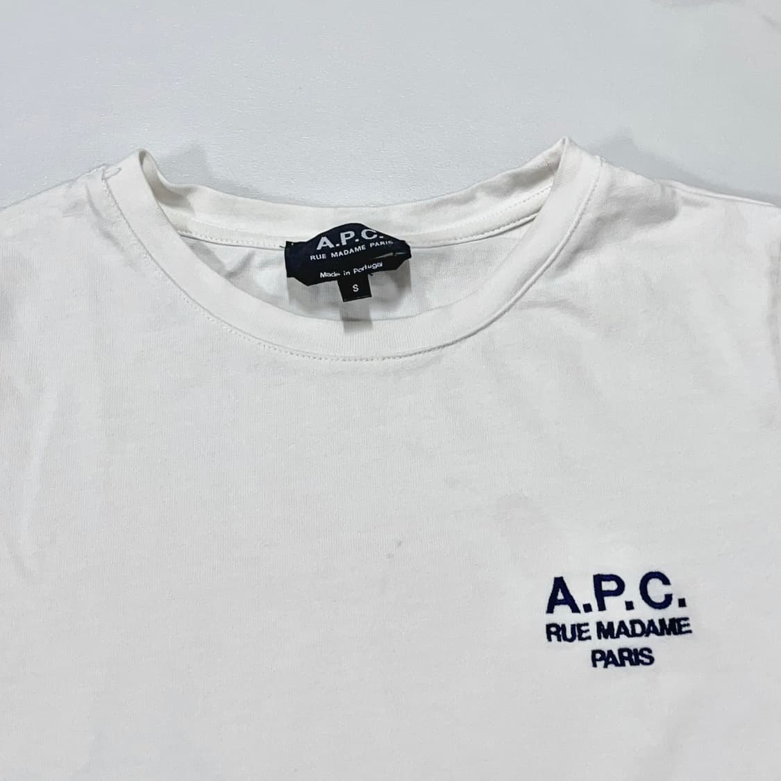 [정품] 아페쎄 화이트 RUE MADAME PARIS 반팔티 [ S ] 상품이미지3