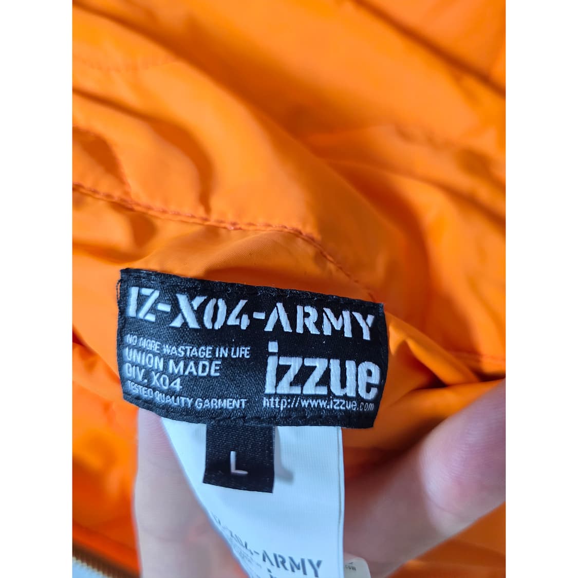 택포) izzue MA-1 이쥬 항공점퍼 카키 L 상품이미지2
