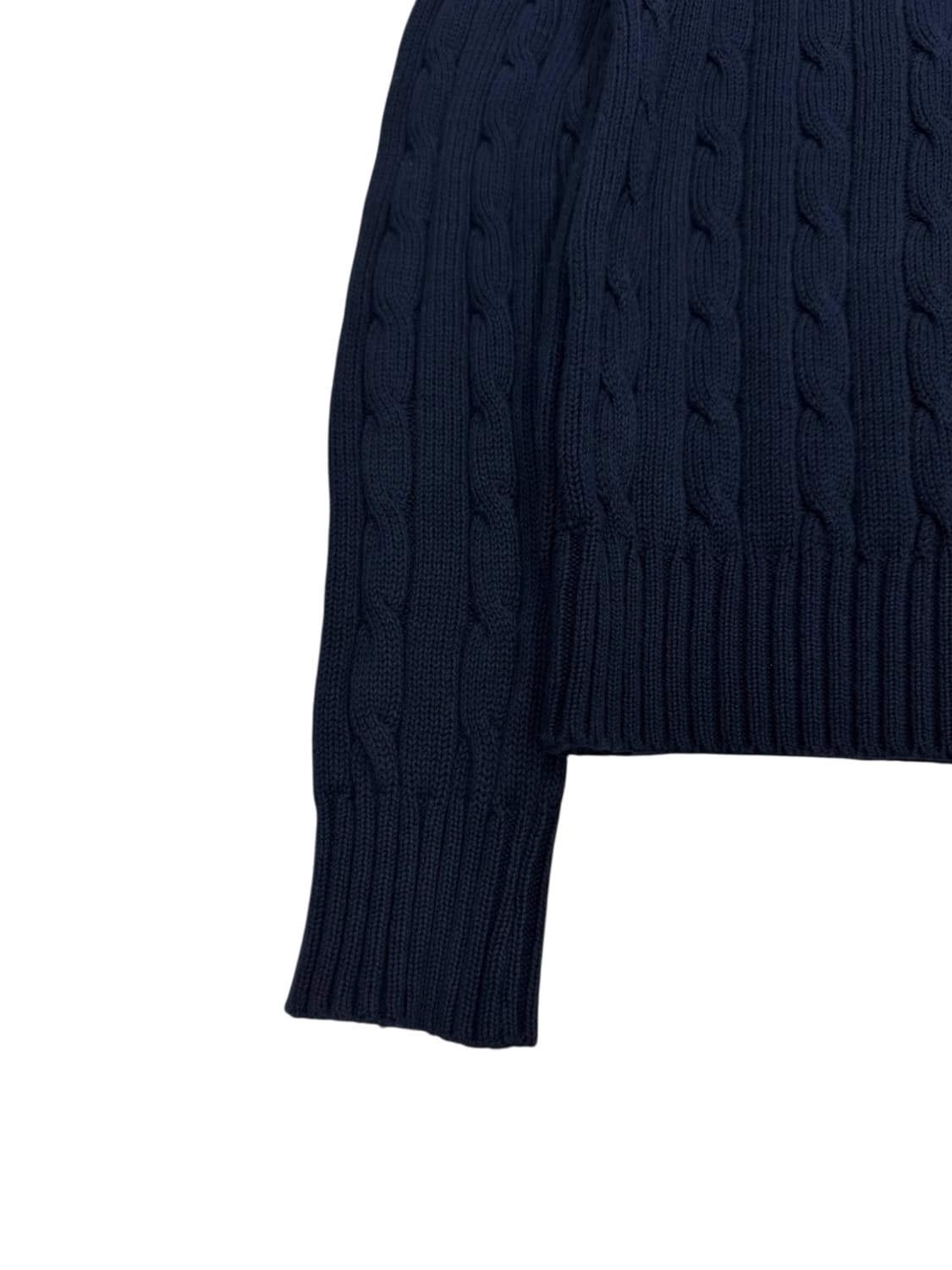 폴로 꽈배기 니트 네이비 (여성M) 상품이미지4