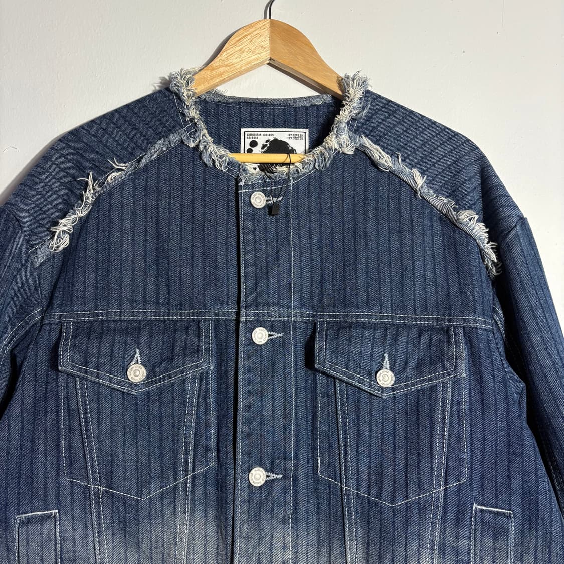 메종미네드 워싱 데님 크롭 자켓 (무료배송) 상품이미지2