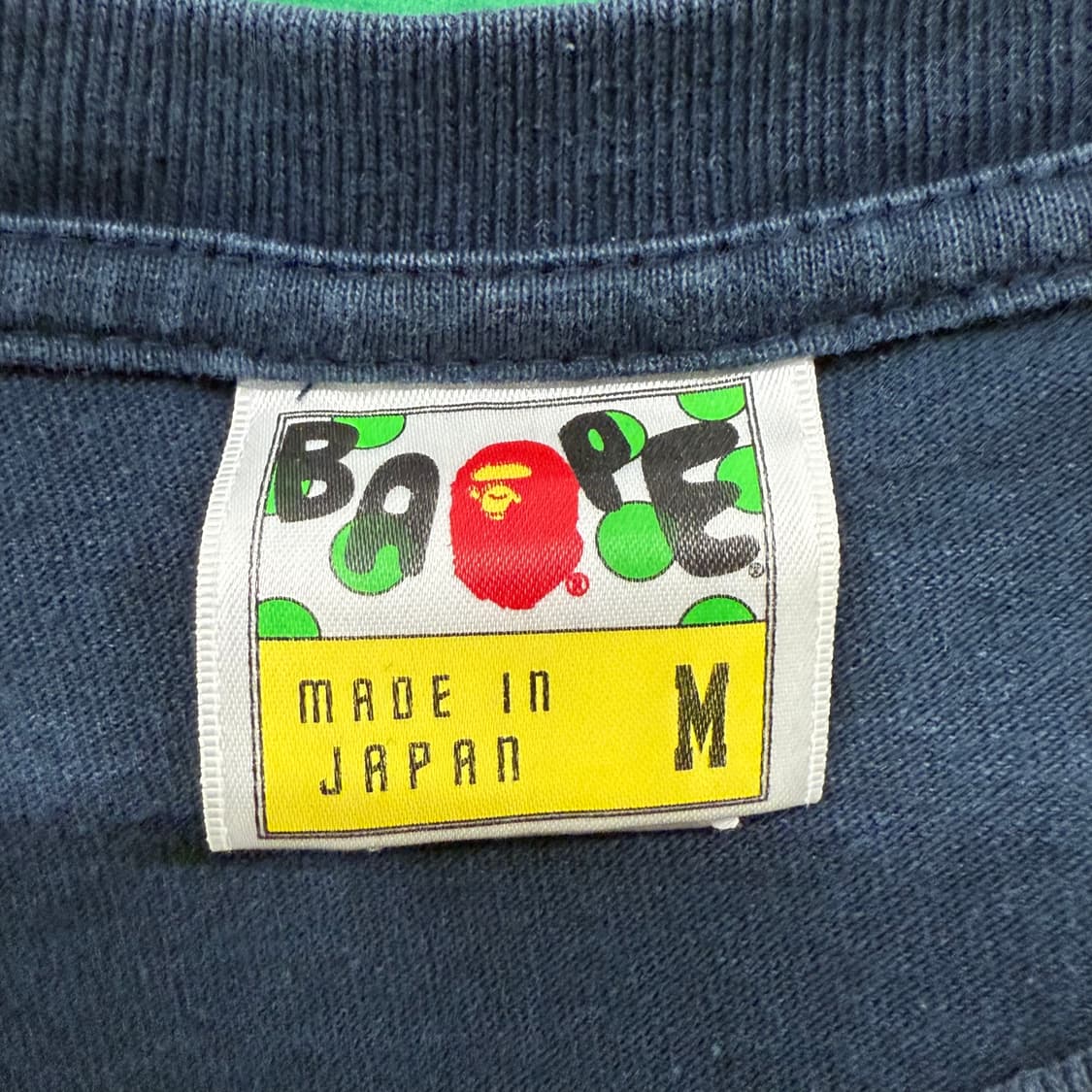 베이프 네이비 반팔 티셔츠 상품이미지4