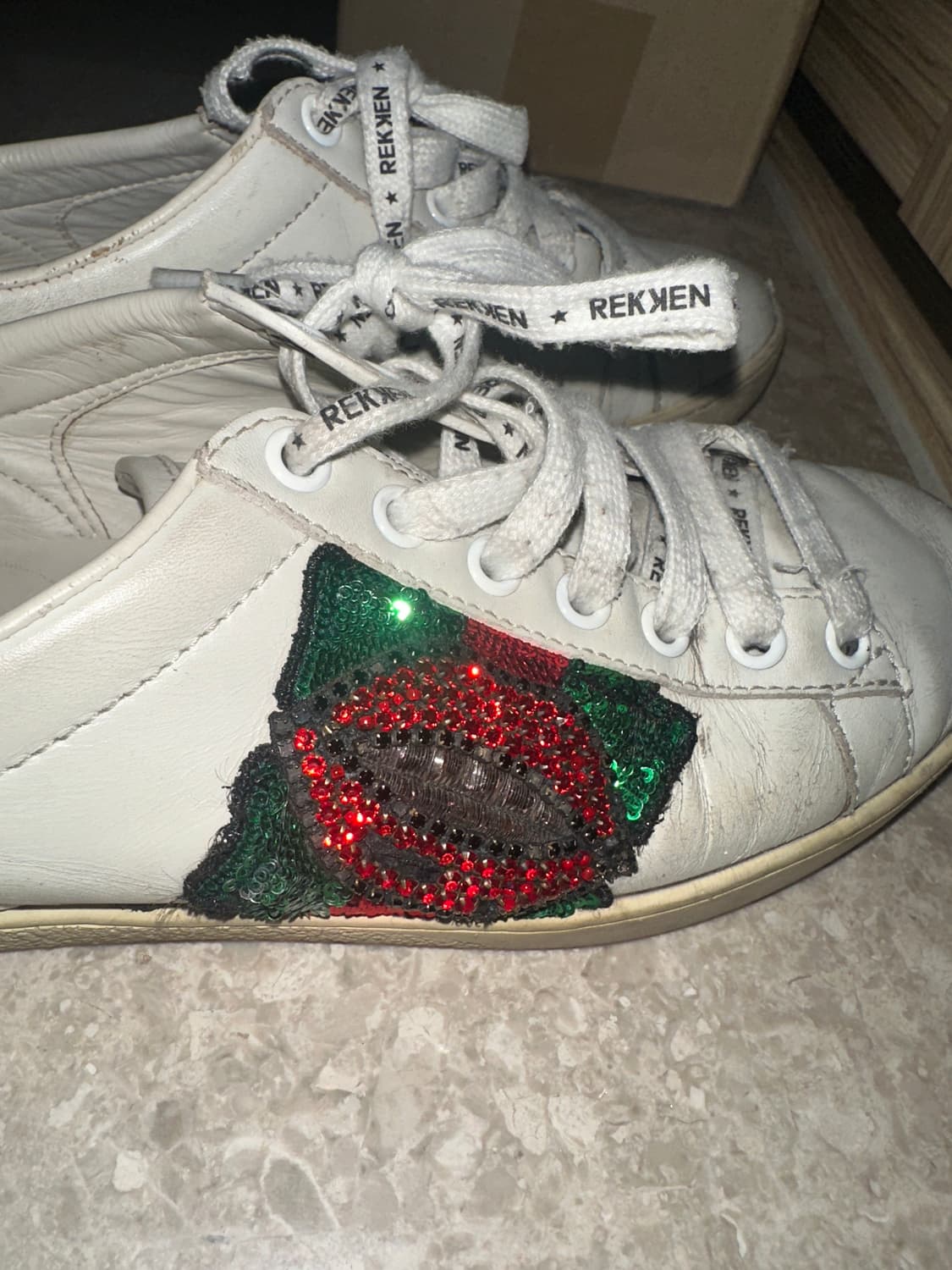 (정품) 구찌 빈티지 스터드 큐빅 디테일 운동화 갸루오네갸루 아쉬ash 상품이미지5