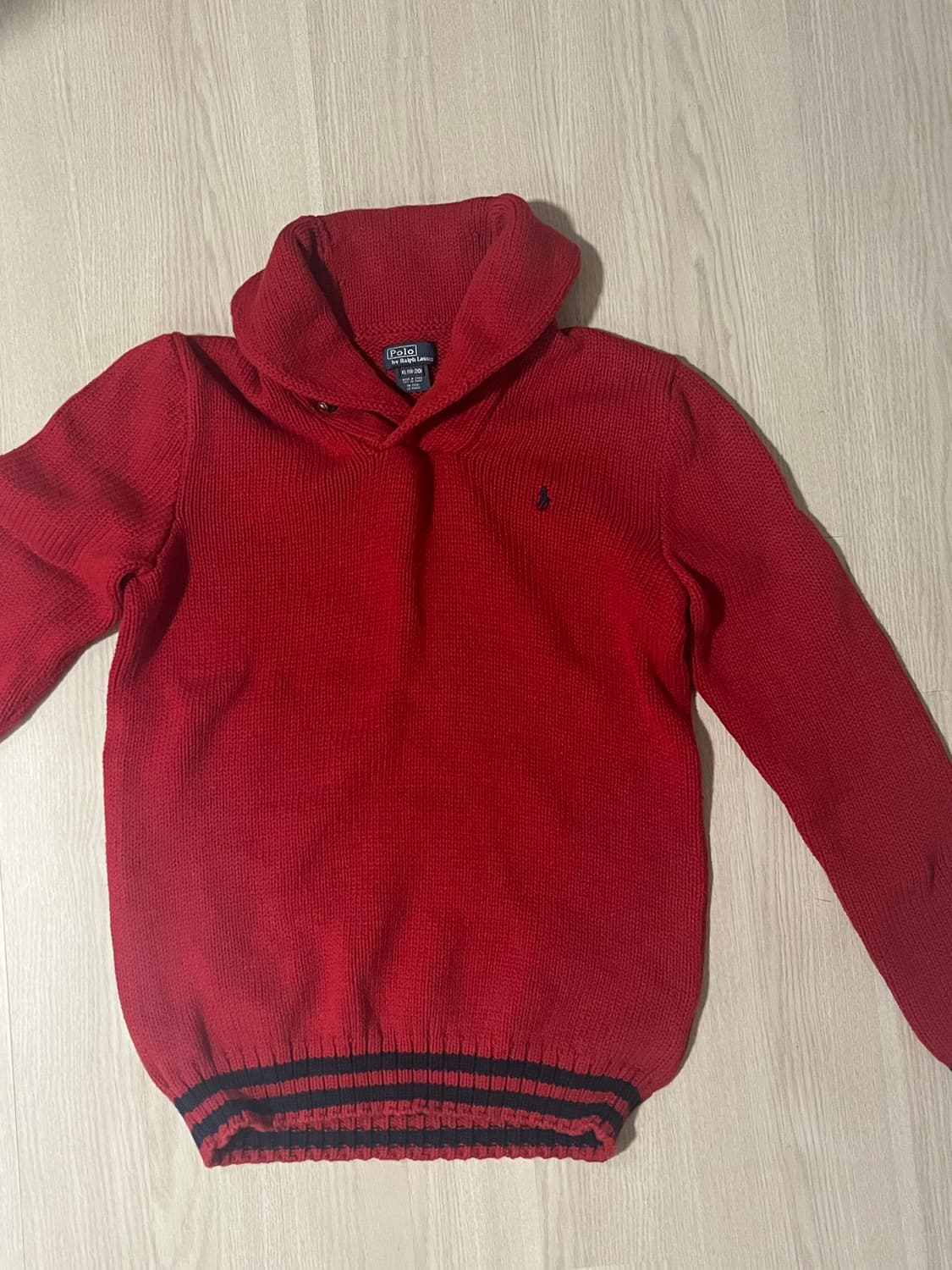 폴로 레드 니트  상품이미지1