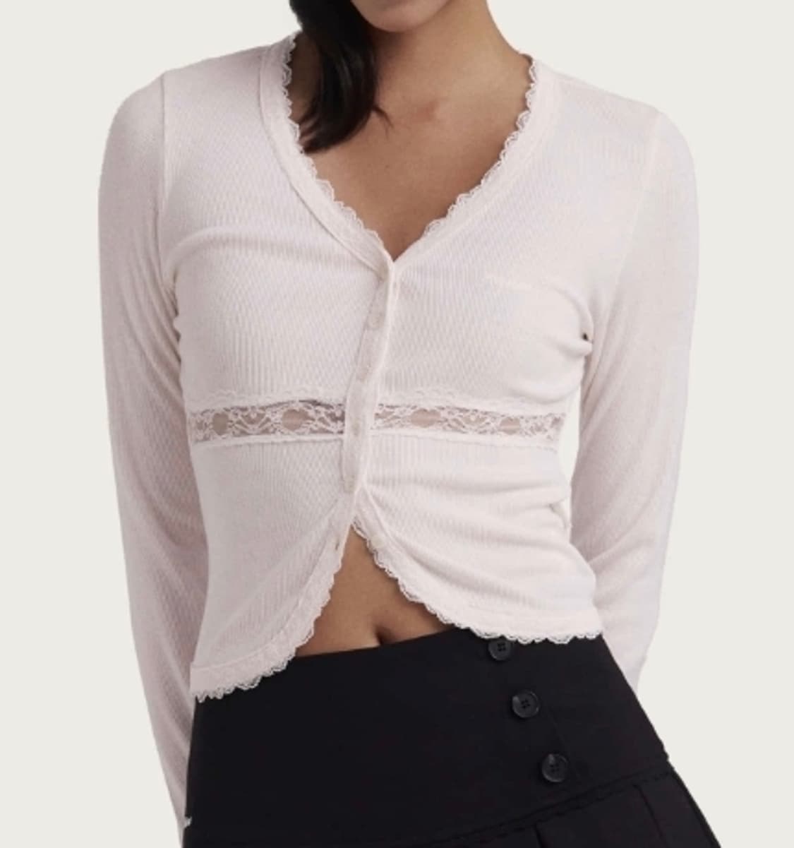 클리시어 슈가미스트 레이스 가디건 핑크 상품이미지1