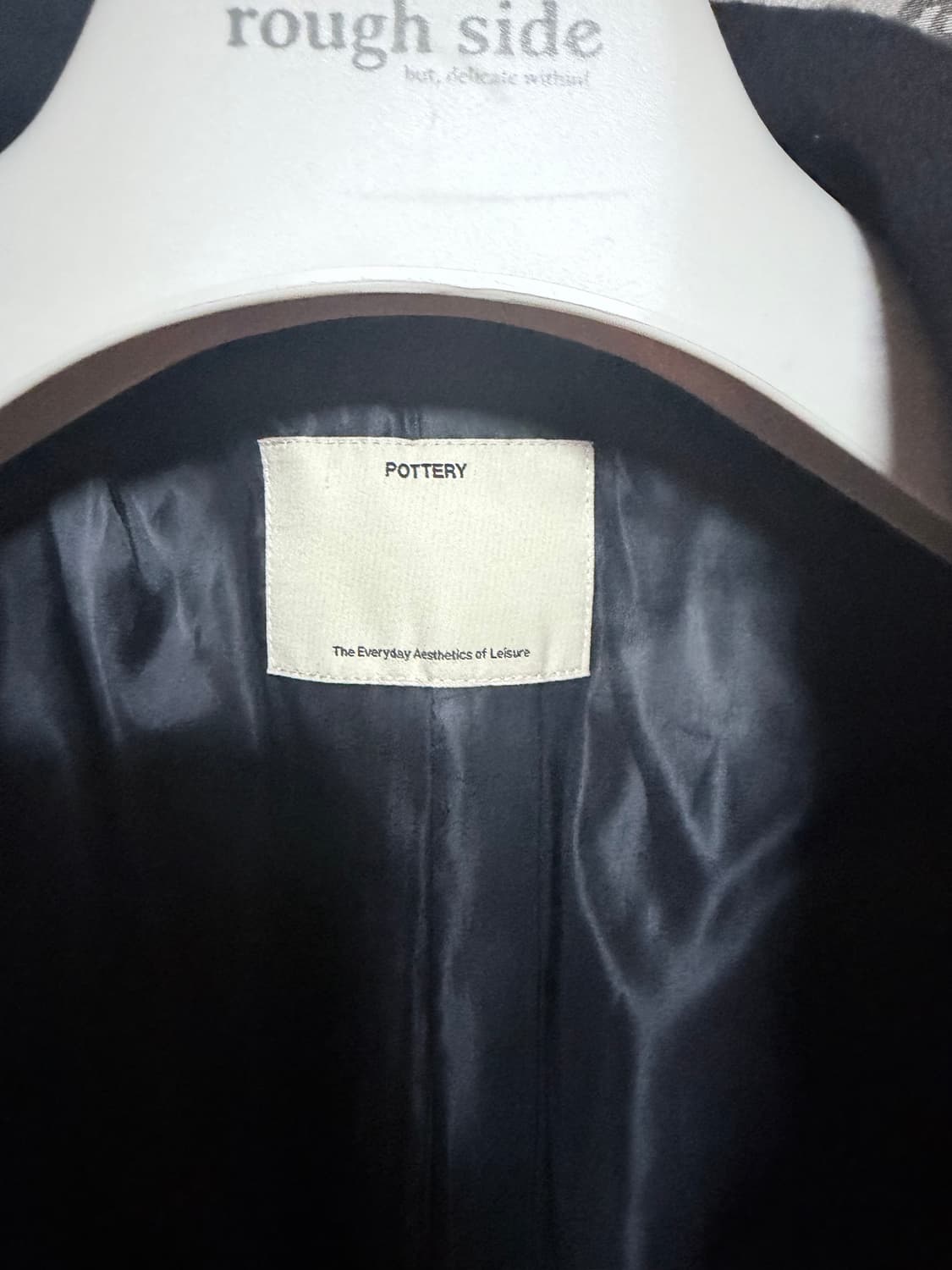 22aw포터리 멜튼울 맥코트 다크네이비4 상품이미지4