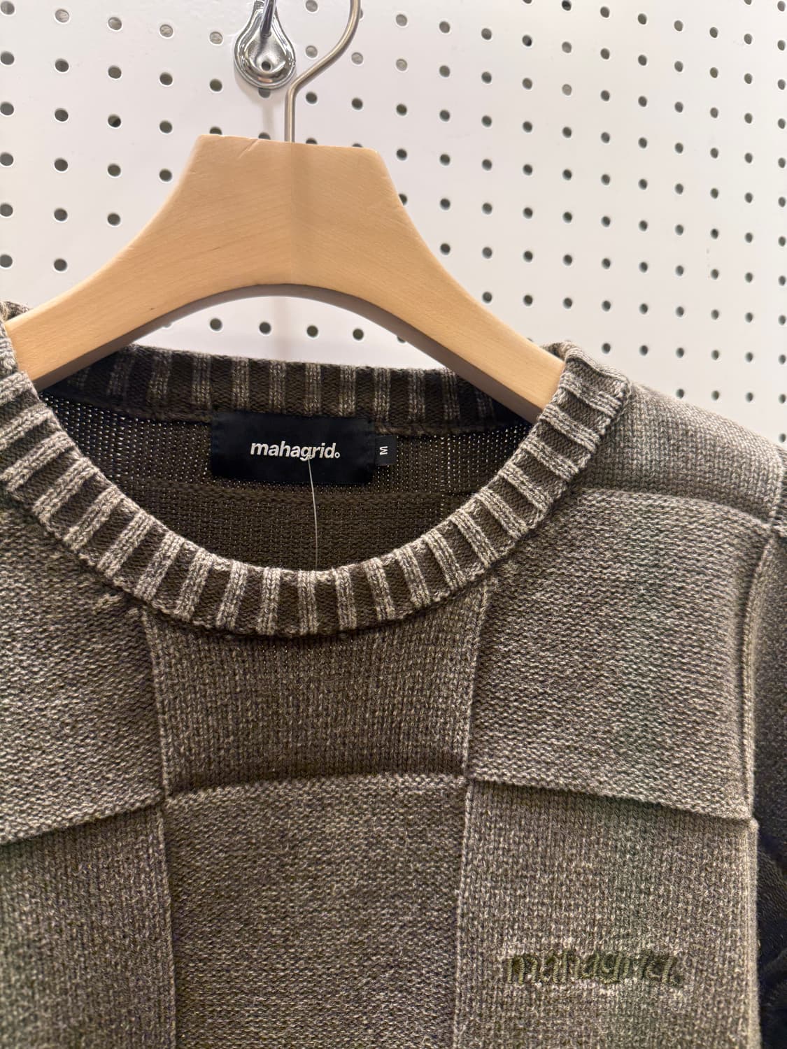 마하그리드 패턴 니트 U363 상품이미지4