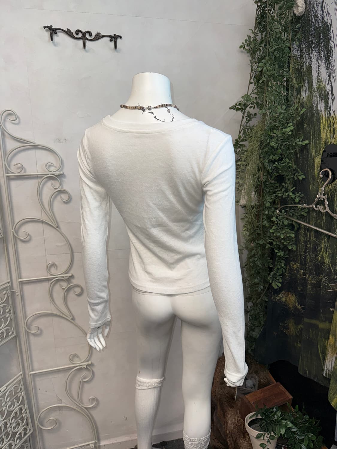 Oldschool printed damage detail sleeve 상품이미지3