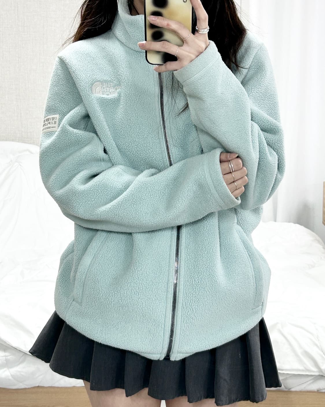 노스페이스 화이트라벨 피스타치오 플리스 집업 상품이미지3