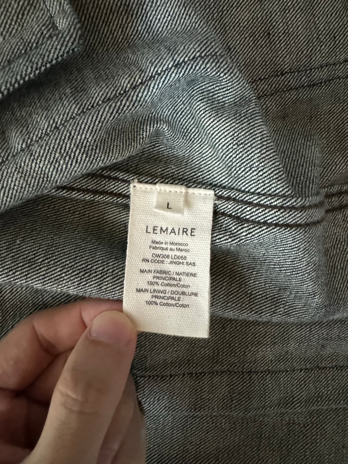 르메르 23ss 데님 박시 자켓 상품이미지5