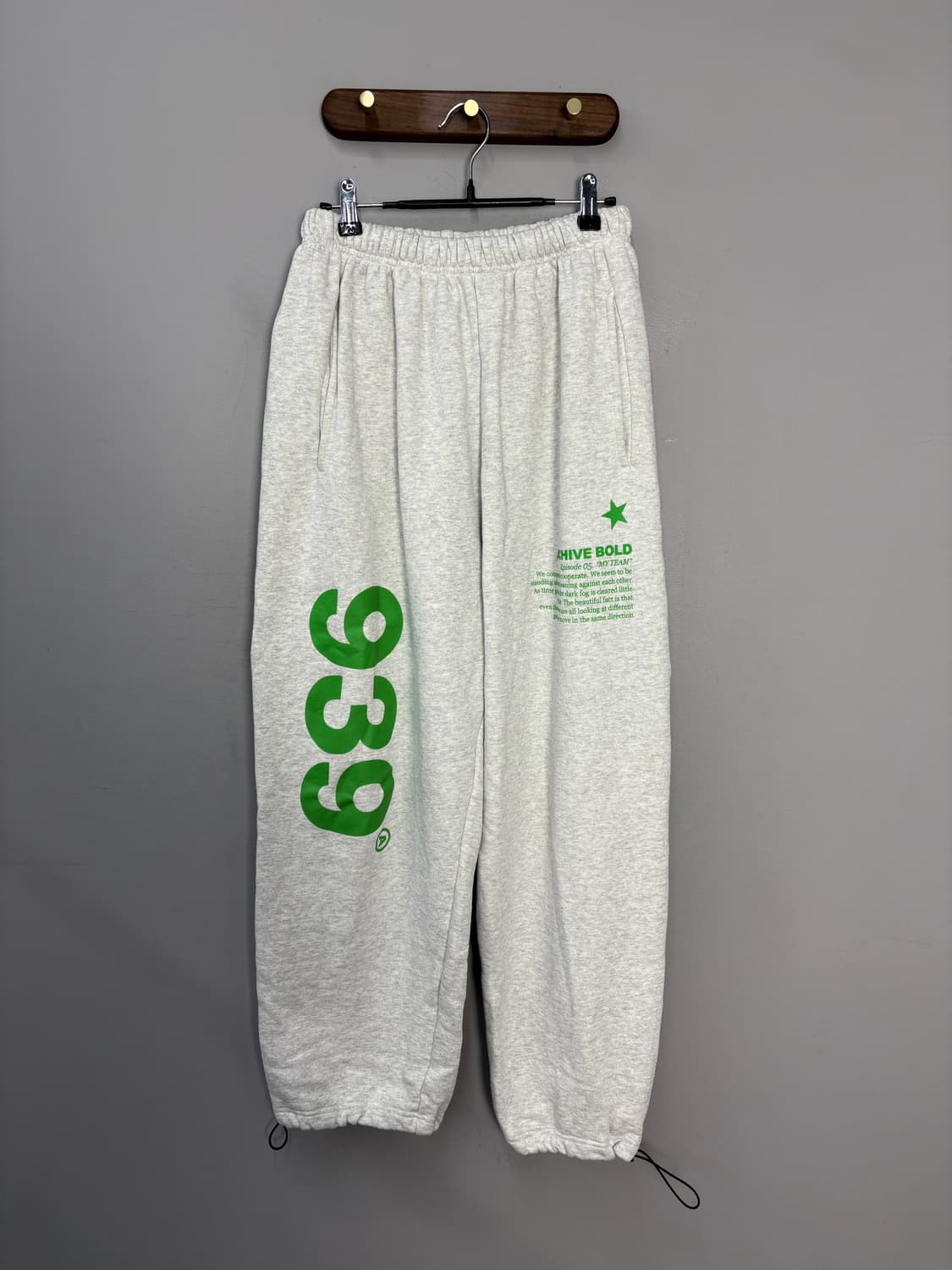 아카이브볼드 939로고 스웨트 오트밀 조거팬츠 A3574 상품이미지2