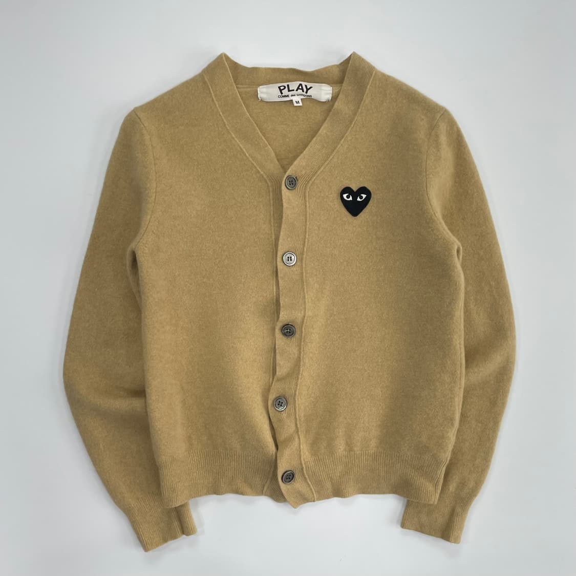 Comme des garçons 꼼데가르송 베이지 가디건 상품이미지3