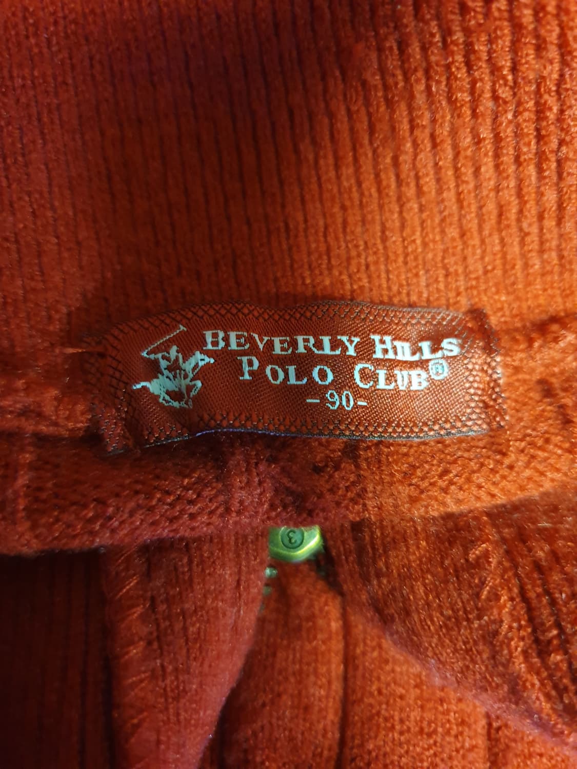 비버리힐스폴로클럽 케이블 하이넥 딱붙핏 하프집업 니트 레드(S) 상품이미지4