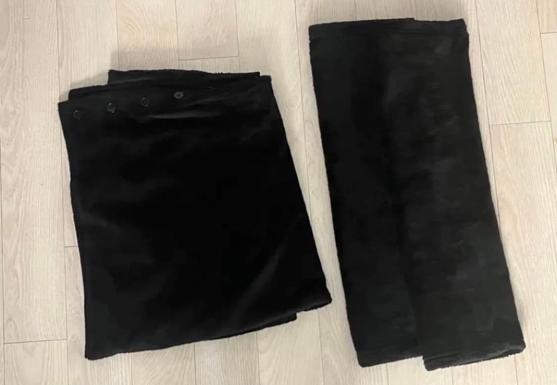 지초이 플리스 랩스커트 상품이미지1