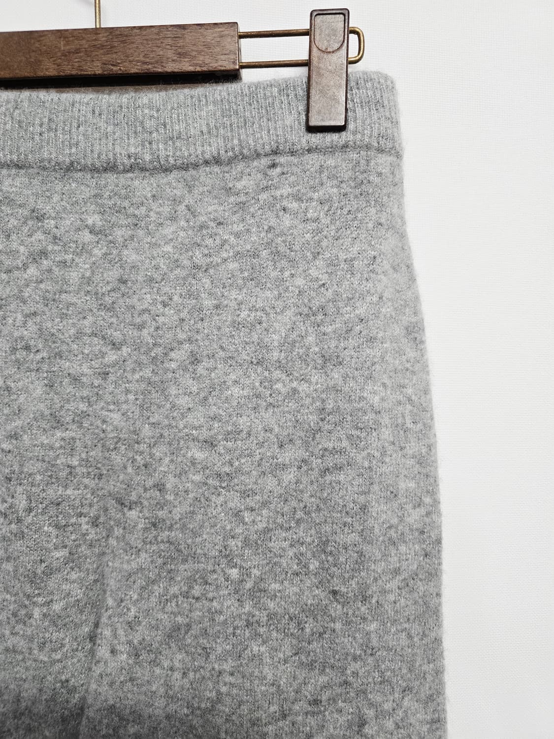 드마이어 회색 니트 홀가먼트와이드 팬츠 울캐시미어 혼방 상품이미지5