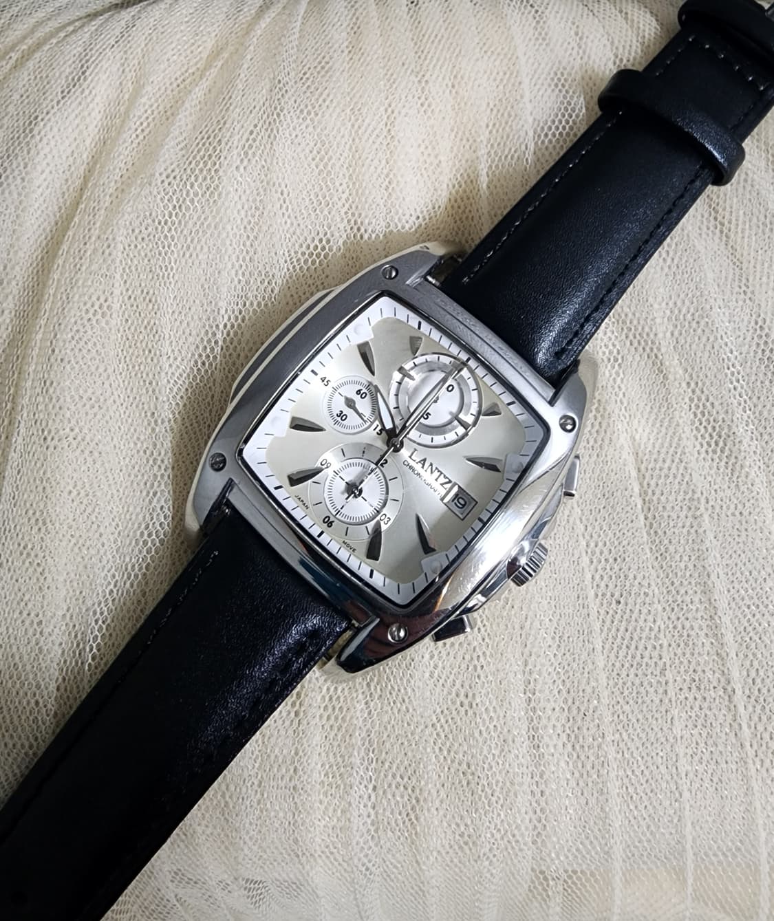 LANTZ 란츠 크로노그래프 가죽 시계 상품이미지4