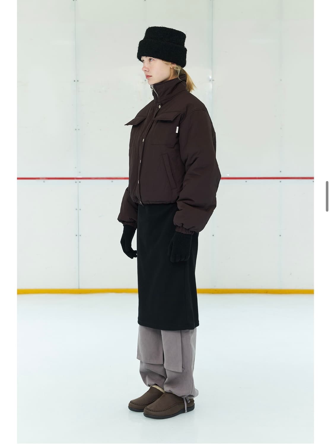 페스토 버건디브라운패딩 상품이미지2