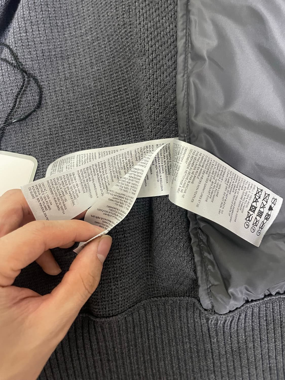 캐나다구스 하이브릿지 니트패딩 자켓 아이언 그레이 상품이미지7