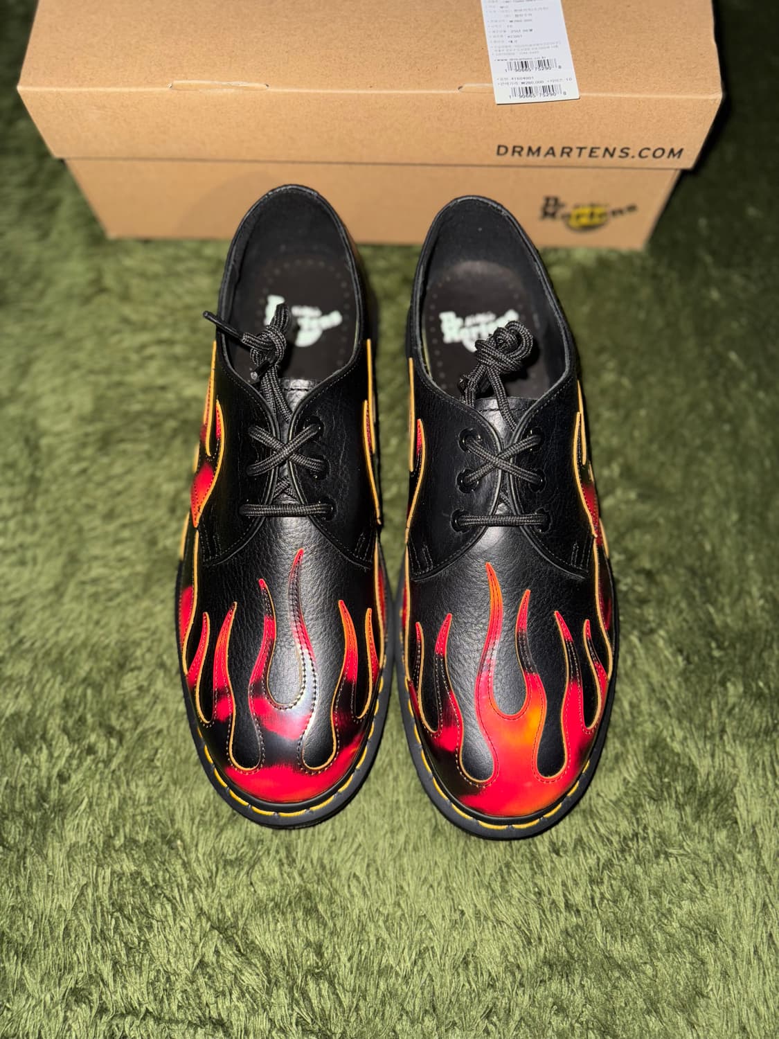 [290] 닥터마틴 1461 플레임 그래픽 블랙 상품이미지2