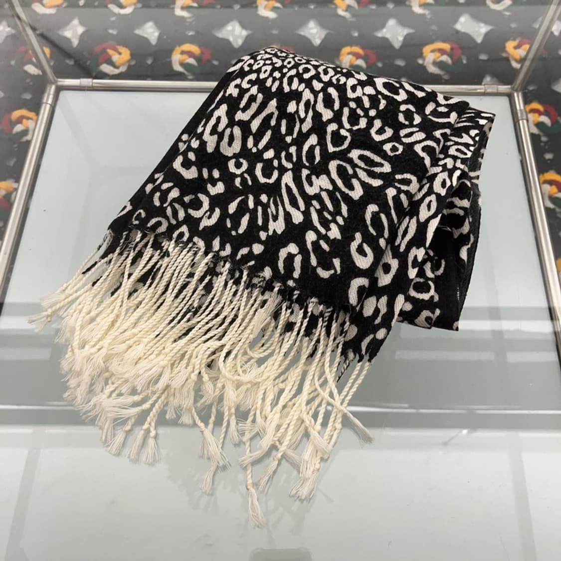 빈티지 갸루 시크 호피 레오파드 머플러 스카프 C07554 상품이미지3