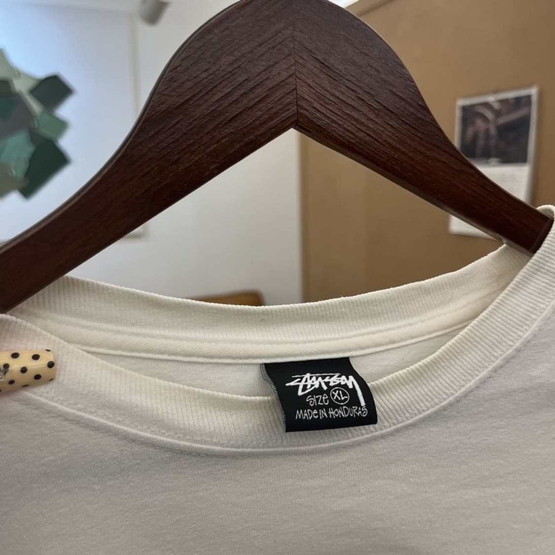 스투시 빈티지 오버핏 빅로고 괌 프린팅 롱슬리브 XL C09829 상품이미지8