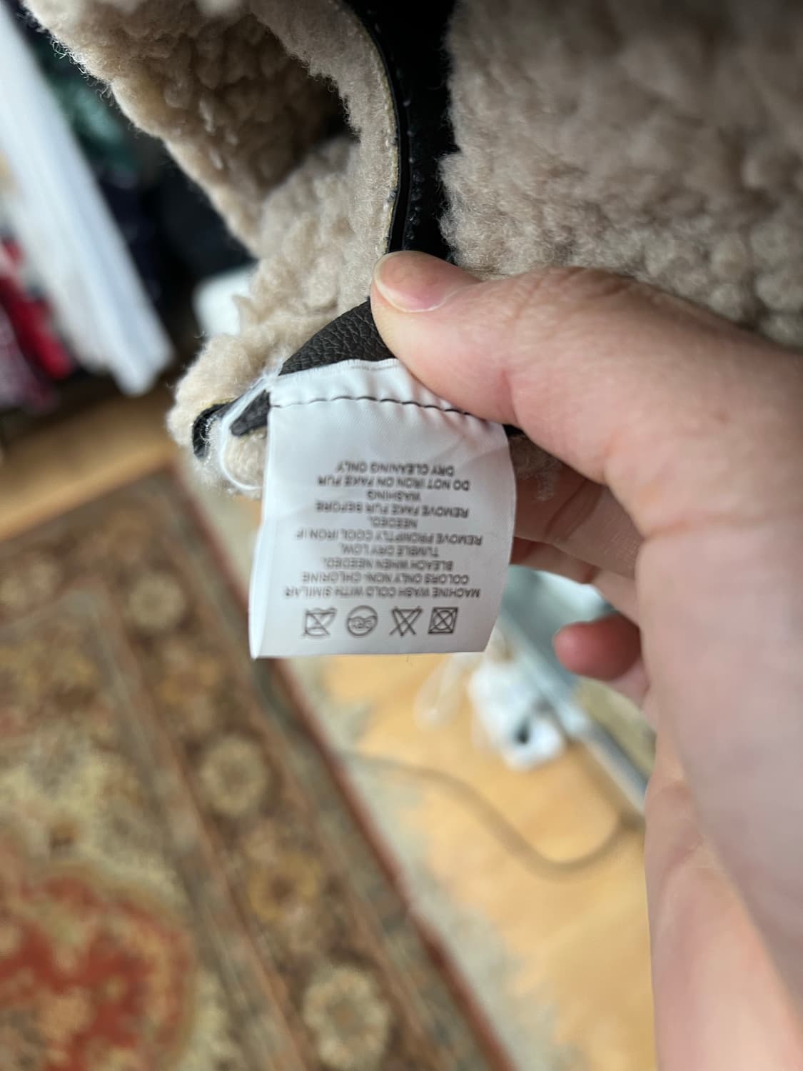  Million Vintage Shearling Aviator Jacke 상품이미지5