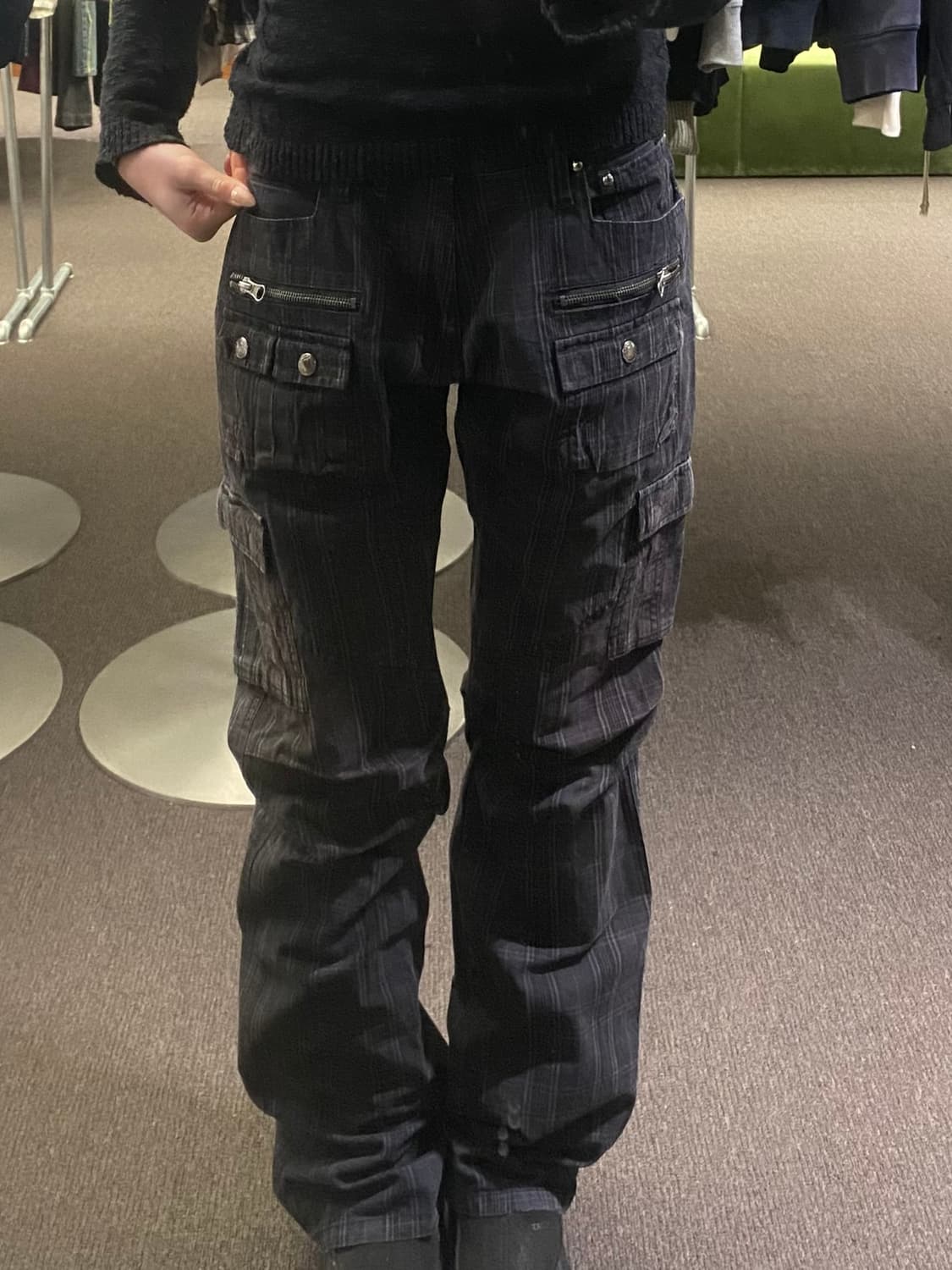 L)Japanese vintage 여성 멀티포켓 팬츠 상품이미지2