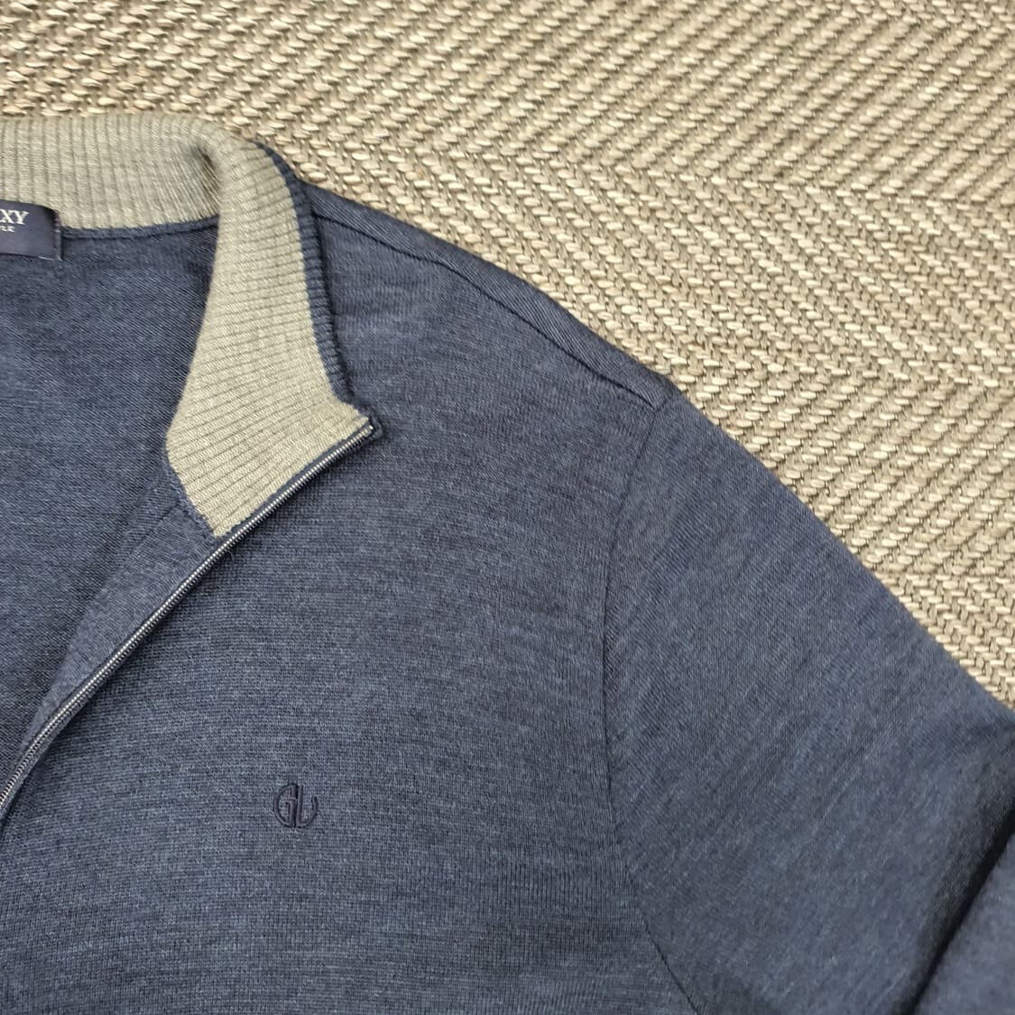 갤럭시 얇은 니트 집업 가디건 남자110 상품이미지3