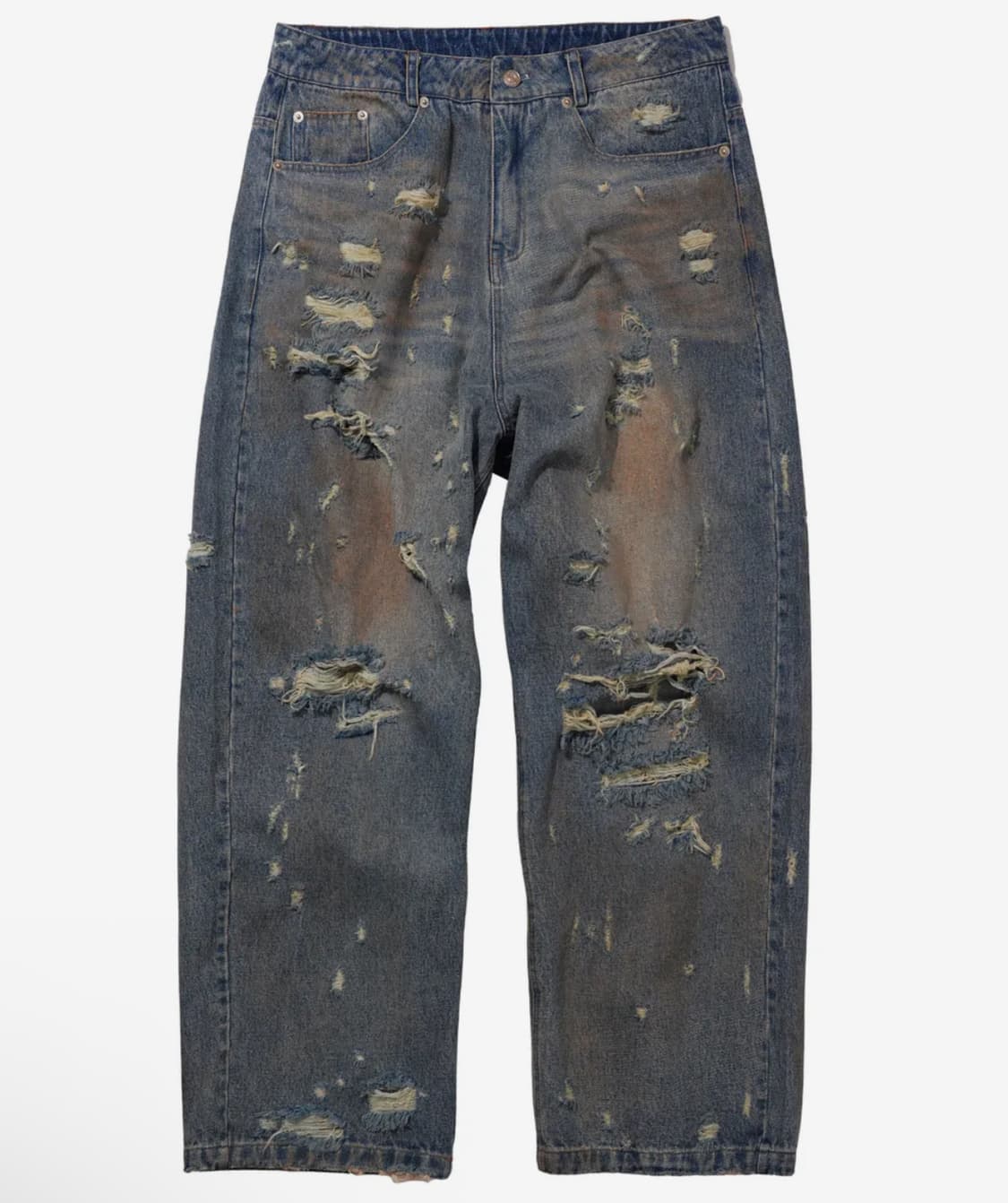 플레이버리즘 데미지 워싱 청바지 XL 상품이미지4