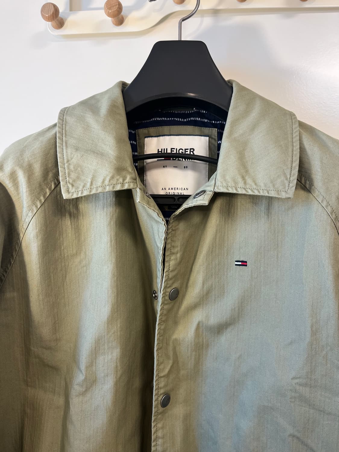 타미힐피거 데님 블루종 자켓 M 카키 상품이미지2