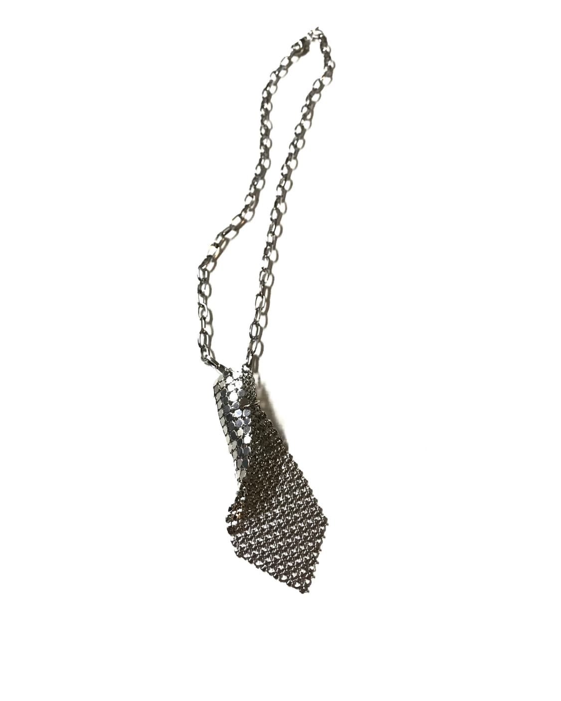 Mini cubic necktie chain necklace 상품이미지1