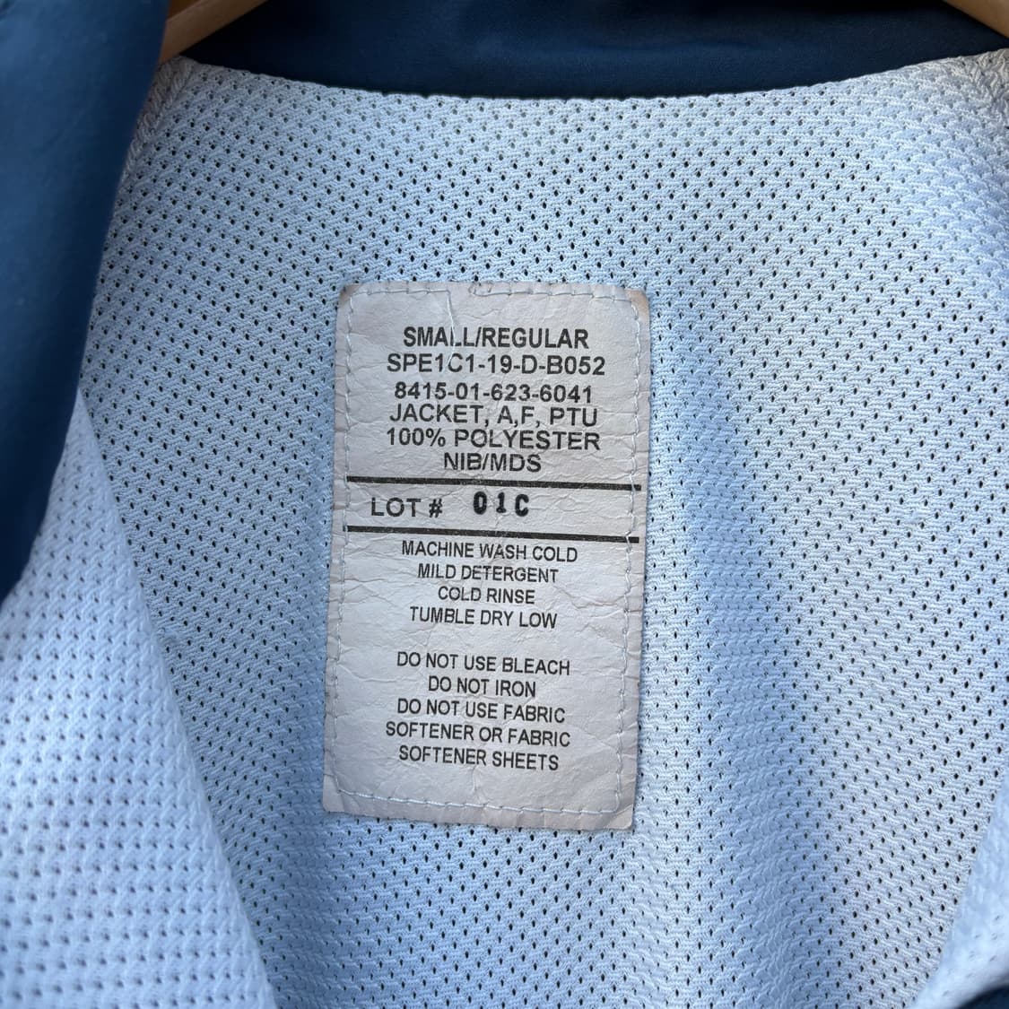 오리지널 U.S AIR FORCE 미공군 IPFU 바람막이 자켓 상품이미지2