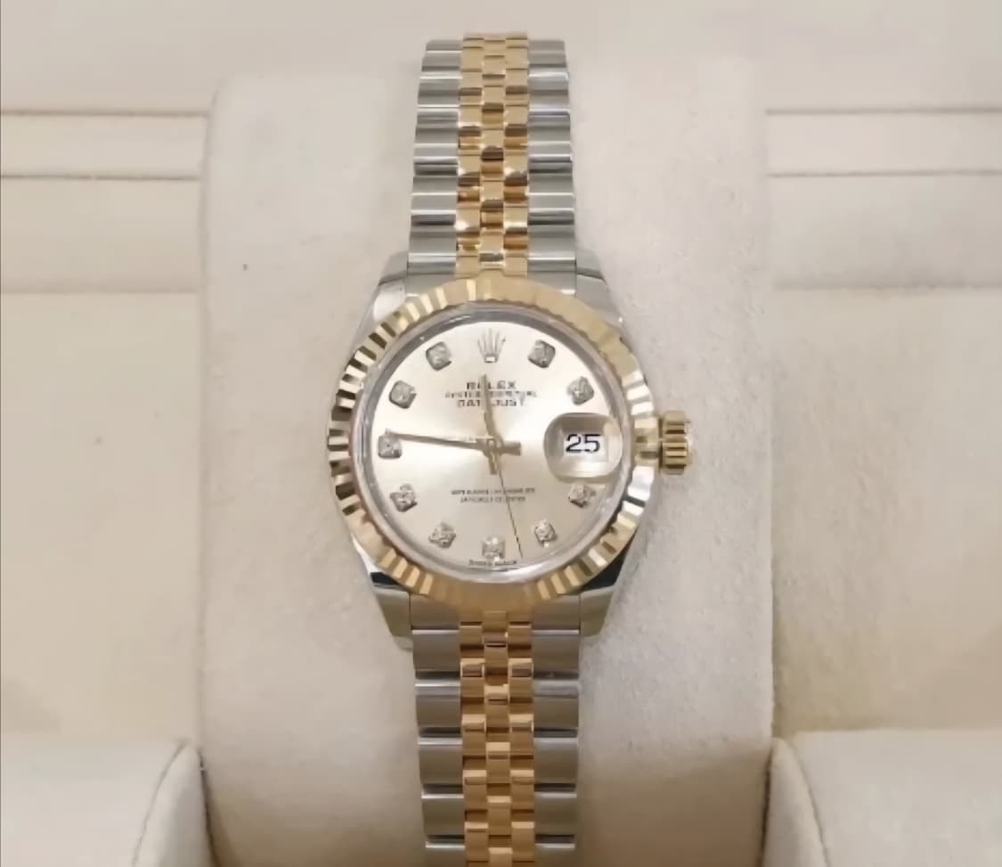 (정품 풀구성)롤렉스 데이저스트 18k콤비 다이아 여성 시계 풀박스구성 상품이미지4
