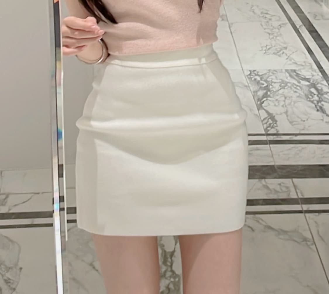 미엘르 허리잘록 탄탄라인 니트 스커트 상품이미지1