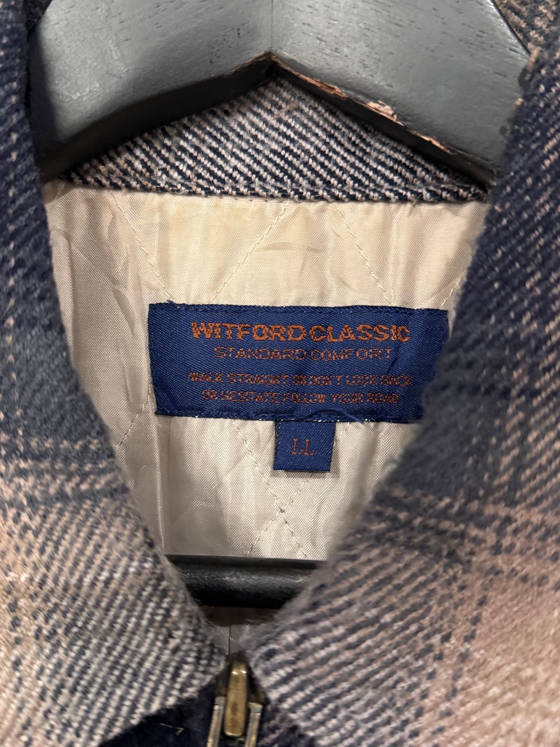 WITFORD Classic 체크 플란넬 집업 셔츠  상품이미지5