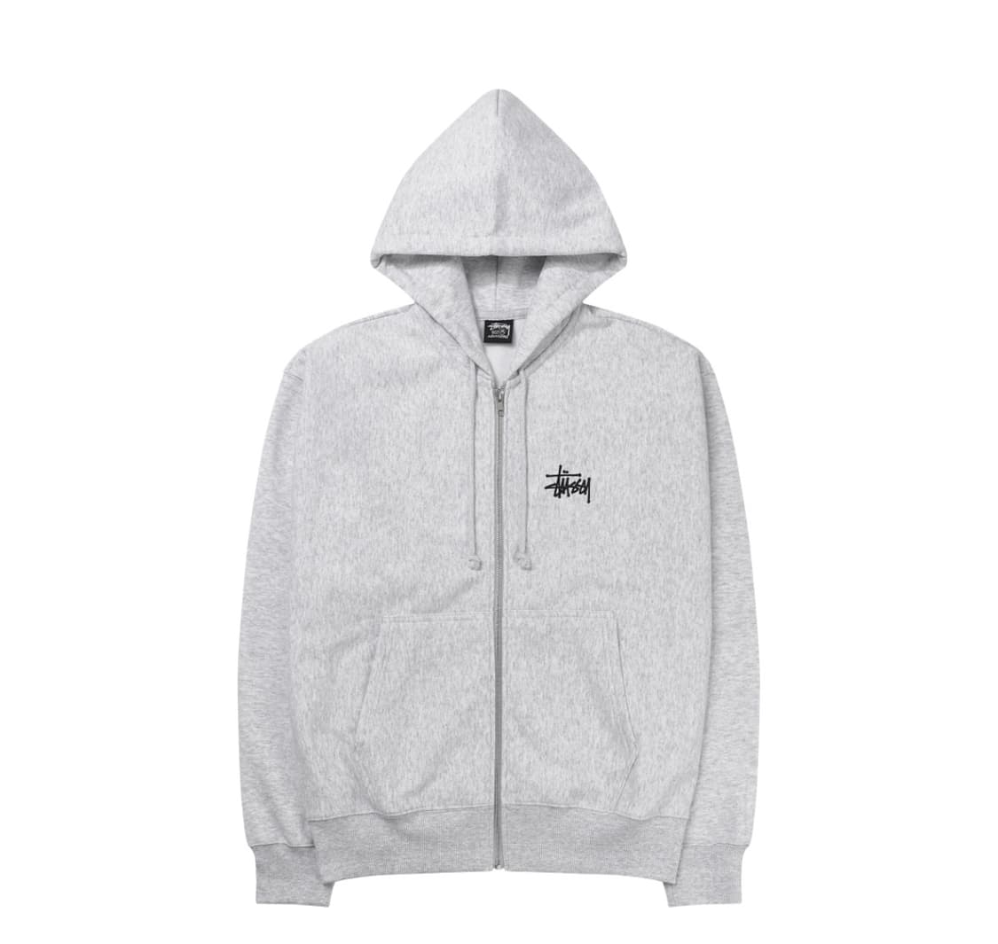 스투시 베이직 후드집업 애쉬 헤더 m 상품이미지1