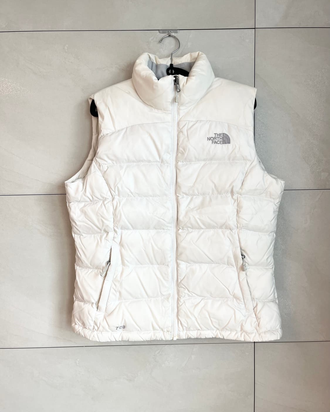노스페이스 눕시 700 패딩 조끼 화이트 (XL) 상품이미지1