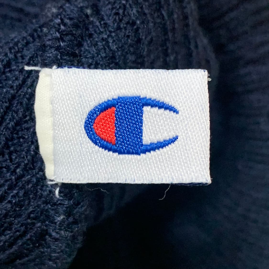 챔피온 빅로고 라인 니트 비니 네이비 상품이미지3