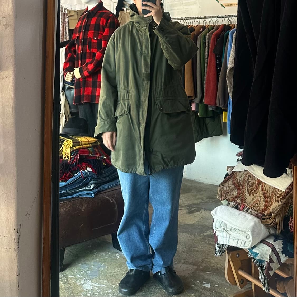 (착용컷) 70's French Army M-64 파카 (남성용 103) 상품이미지3