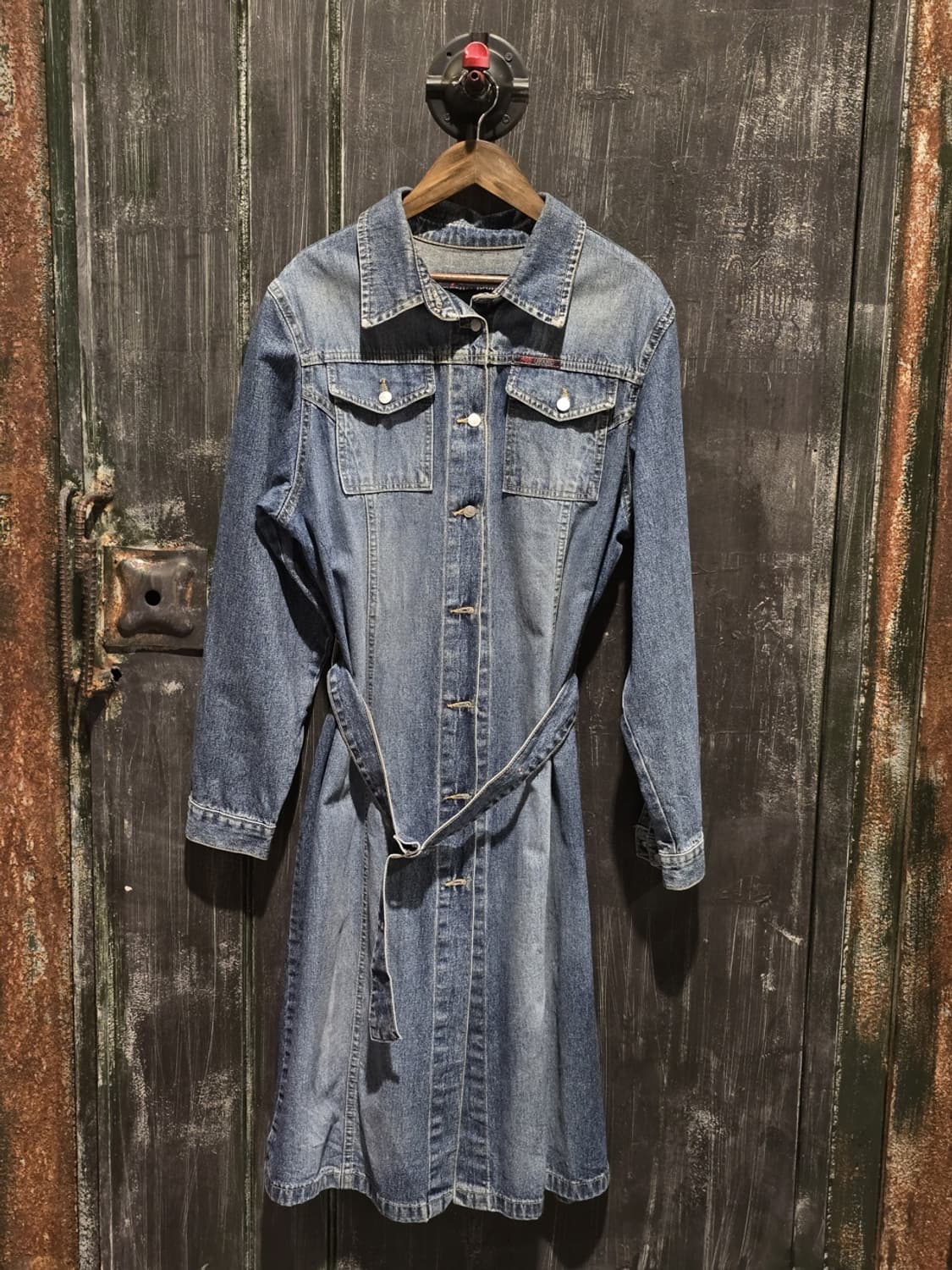 90s AGE Jeans Long Denim Jacket 상품이미지1