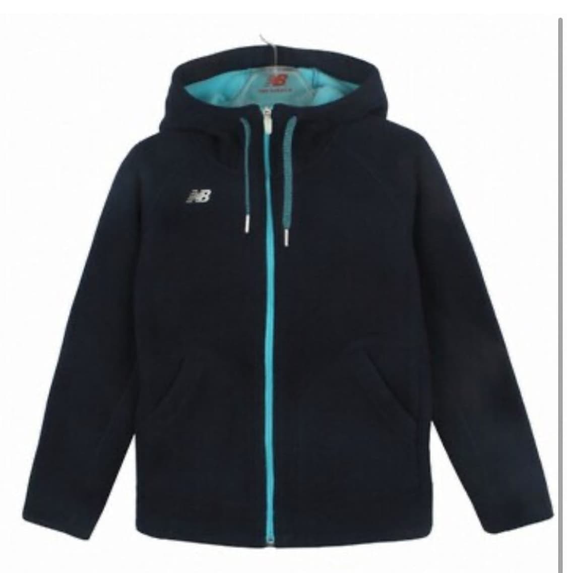 뉴발란스 네이비 후리스 후드집업 상품이미지5