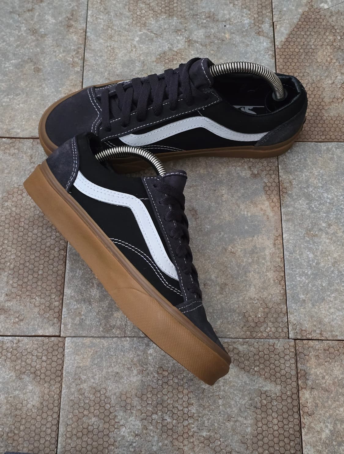 (235)반스 스타일 36 블랙 검솔 스니커즈 상품이미지4