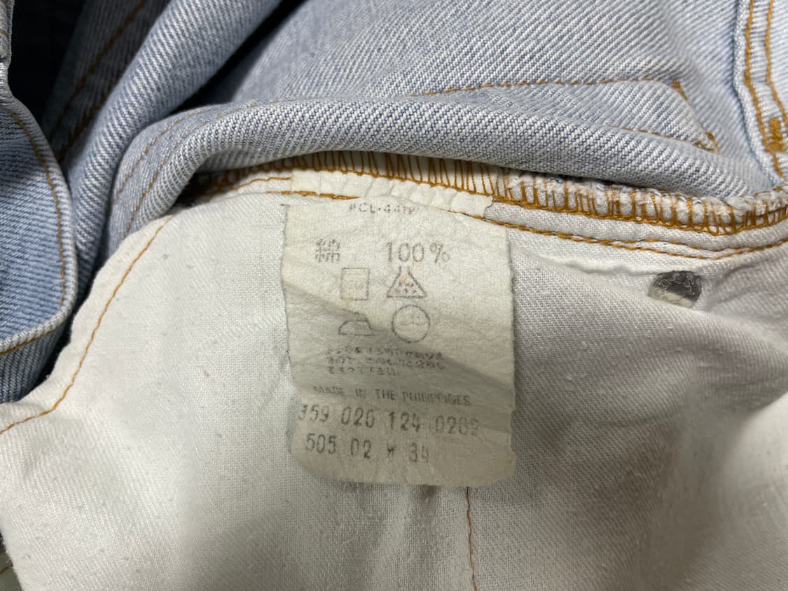 32) 80's 리바이스 재팬 505 연청워싱 데님팬츠 상품이미지4