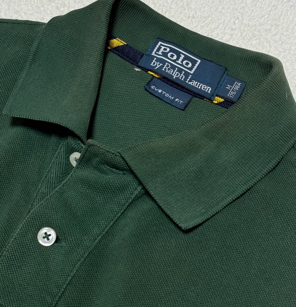 폴로 랄프로렌 빅포니 딥그린 옐로우 긴팔 상품이미지4