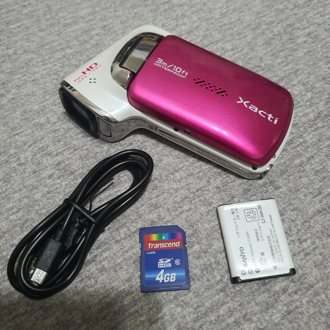 산요 작티 VPC-CA100 핑크색 캠코더 상품이미지1